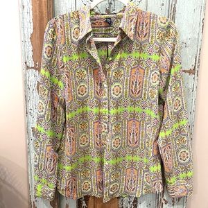 Chaps vintage style print long sleeve. Medium
